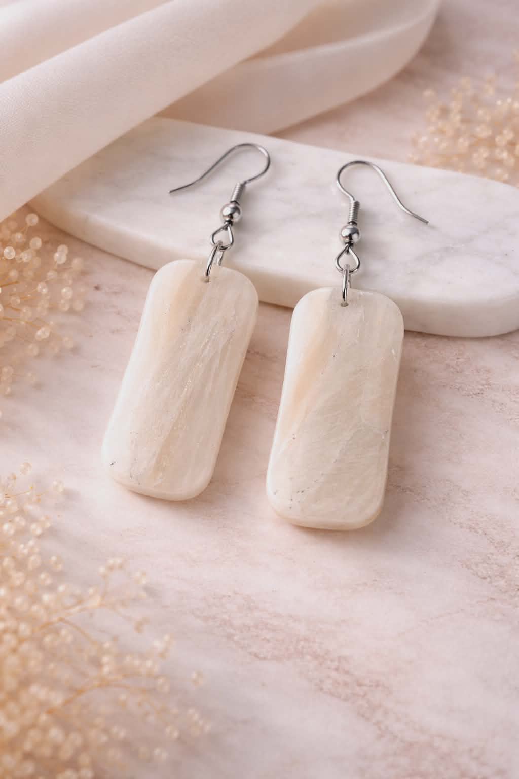 Boucles d'oreilles rectangulaire