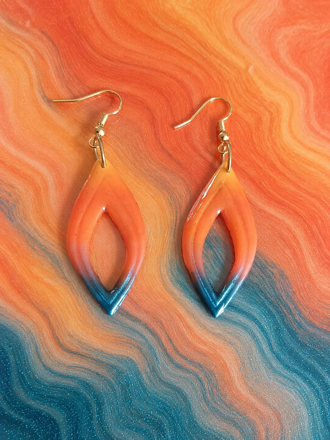 Boucles d'oreilles flamme