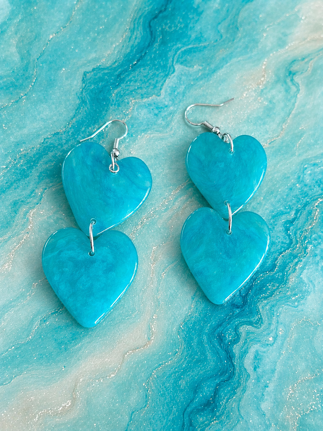 Boucles d'oreilles eau