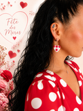 Boucles d'oreilles en forme de coeur