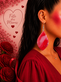 Boucles d'oreilles ovales allongées