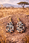 Boucles d'oreilles gouttes organiques