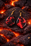 Boucles d'oreilles ovales allongée
