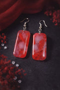 Boucles d'oreilles rectangulaire