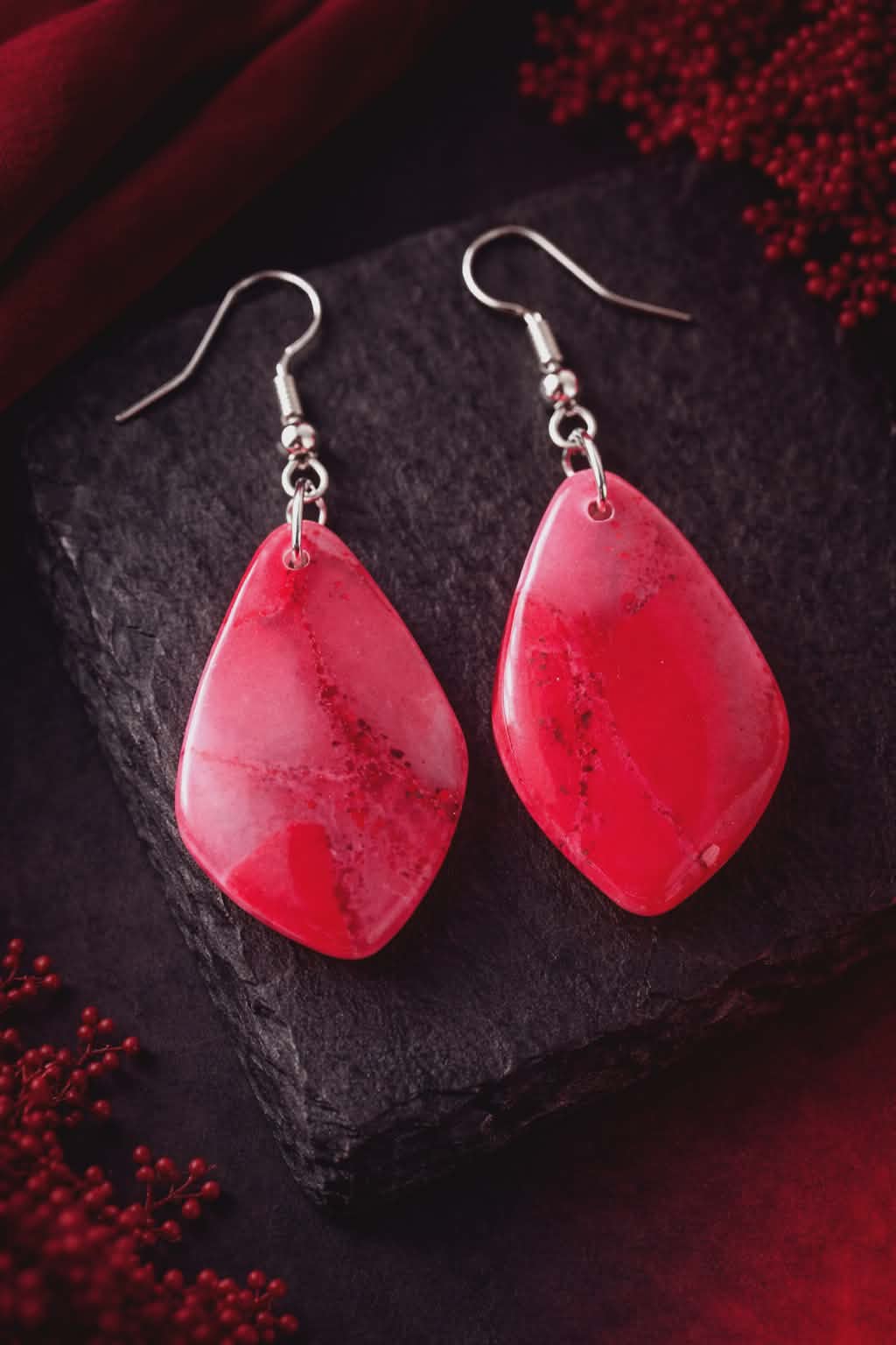Boucles d'oreilles goutte large